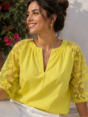 LIMEADE MID SLEEVE BLOUSE